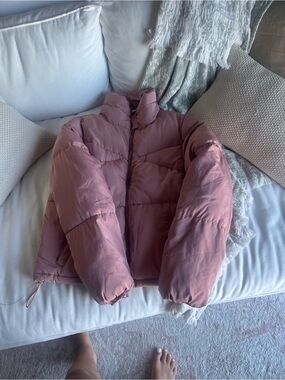 Women's Mauve Puffer Jacket - Lightweight Insulated Coat